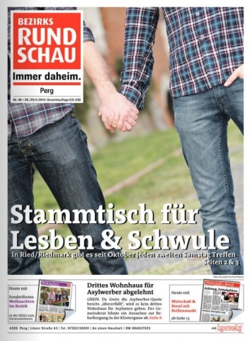 PRISMA am Titelblatt der Bezirksrundschau
