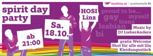 Spirit Day Party  @ HOSI Linz | Linz | Oberösterreich | Österreich