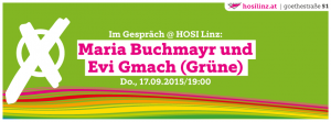 Im Gespräch: Maria Buchmayr und Evi Gmach  (Die Grünen) @ HOSI Linz | Linz | Oberösterreich | Österreich