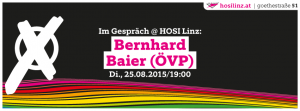 Im Gespräch: Bernhard Baier (ÖVP) @ HOSI Linz | Linz | Oberösterreich | Österreich