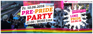 Pre-Pride Party @HOSI Linz @ HOSI Linz | Linz | Oberösterreich | Österreich