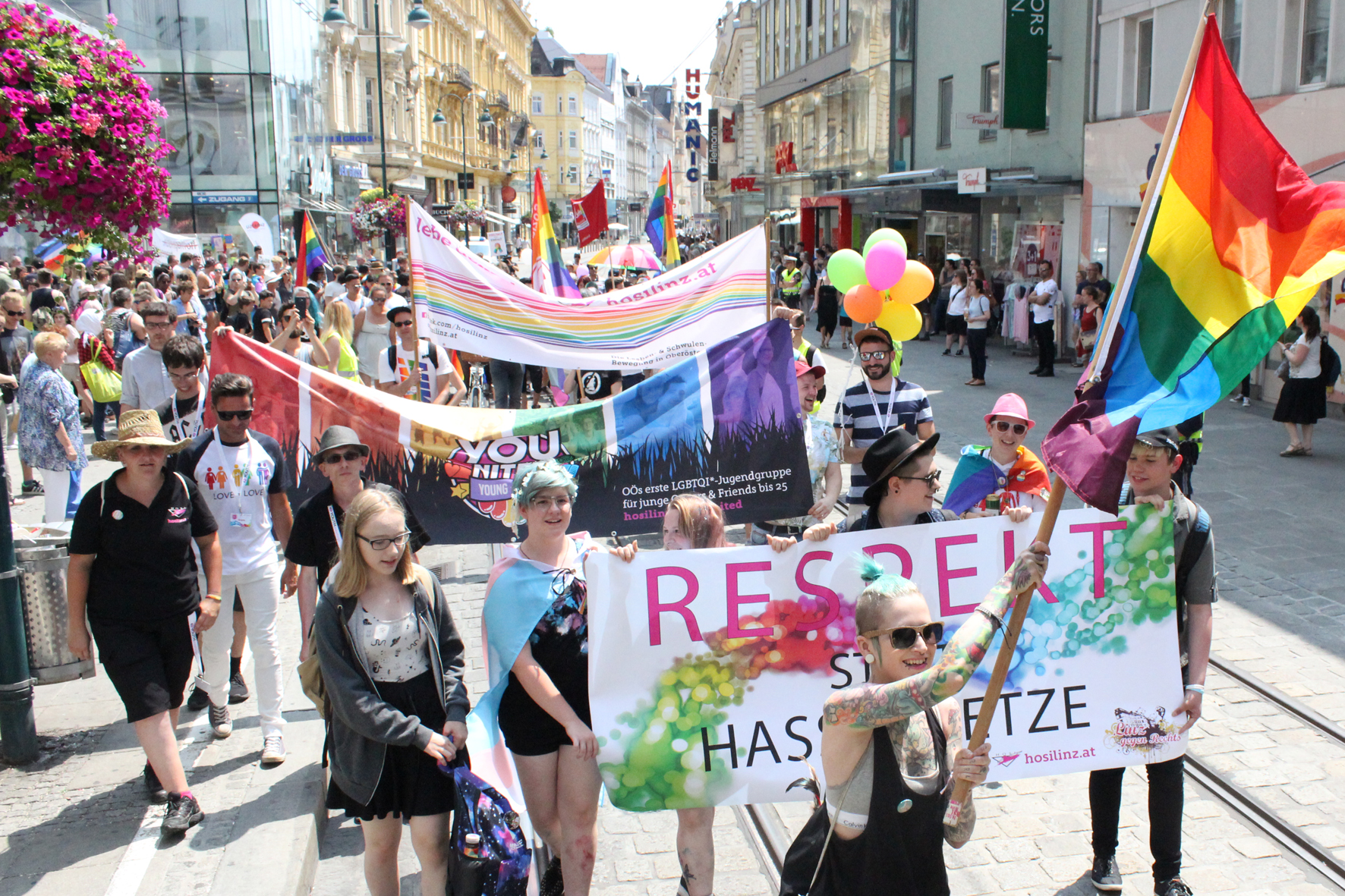 LINZPRIDE2017 – Ein Fest gegen Hass und Hetze