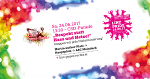 CSD-Parade LINZPRIDE2017 @ Martin-Luther-Platz | Linz | Oberösterreich | Österreich