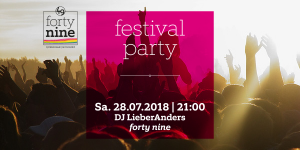 Festival Party @ Queer Bar forty nine | Linz | Oberösterreich | Österreich