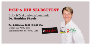 Infoabend: PrEP & HIV-Selbsttest @ Queer Bar forty nine | Linz | Oberösterreich | Österreich