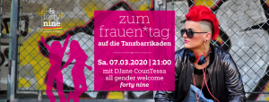 Zum Frauen*tag auf die Tanzbarrikaden @ Queer Bar forty nine