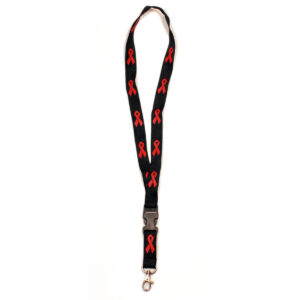 Schlüsselband "Red Ribbon" lang