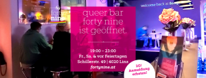 forty nine geöffnet 18.12. @ Queer Bar forty nine