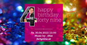 happy birthday forty nine @ Queer Bar forty nine