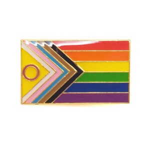 Pin „Progress Pride Inter*“ rechteckig