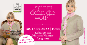ABGESAGT: Kabarett: "Spinnt denn die Wöt!?"