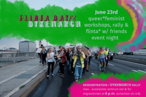 Tipp: Dyke*march Flinta*day  @ Start: maiz – Autonomes Zentrum von und für Migrantinnen,