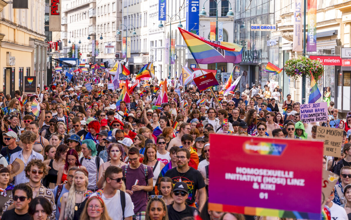 linzpride2024: Ausgelassene, friedliche und respektvolle Stimmung