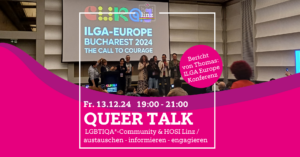 Queer Talk - ILGA Europe Konferenz @ Queer Bar forty nine