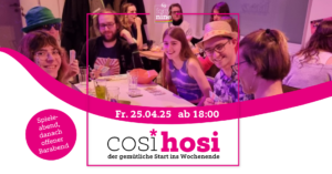 cosi*hosi Spieleabend April 2025 @ Queer Bar forty nine / Communityraum