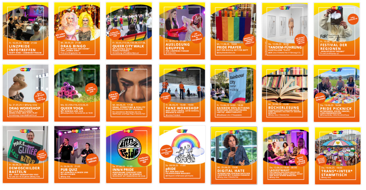 HOSI Linz präsentiert das Programm rund um linzpride2025