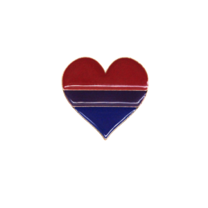 Pin "Bi" herzförmig