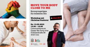 Move your body close to me - Bewegungstipps für besseren Sex @ Communityraum forty nine