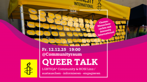 Queer Talk – Menschenrechte mit Amnesty International
