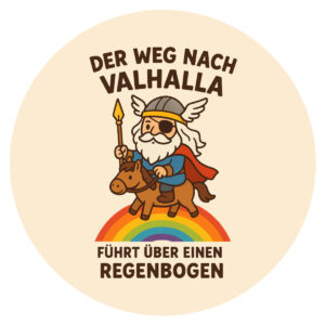 Button "Valhalla" (Rainbow)
