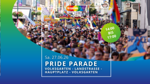 linzpride2026 - pride parade @ Start: Volksgarten